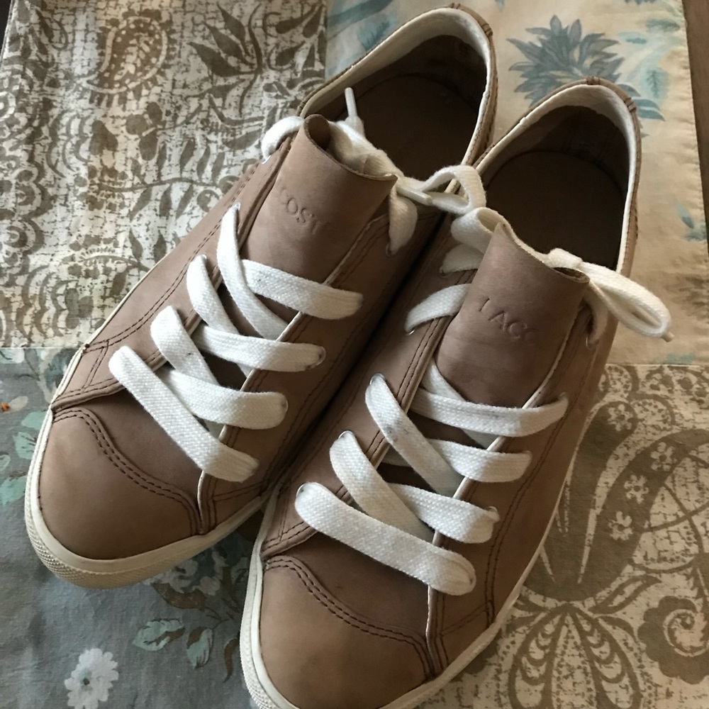 Retro Lacoste nubuck leather sneakers UK 6, EU 39.5, USA 8